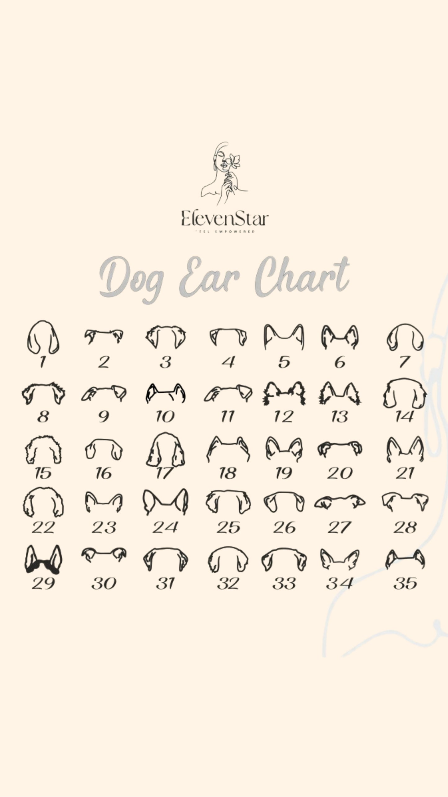 Dog Ear Name Necklace