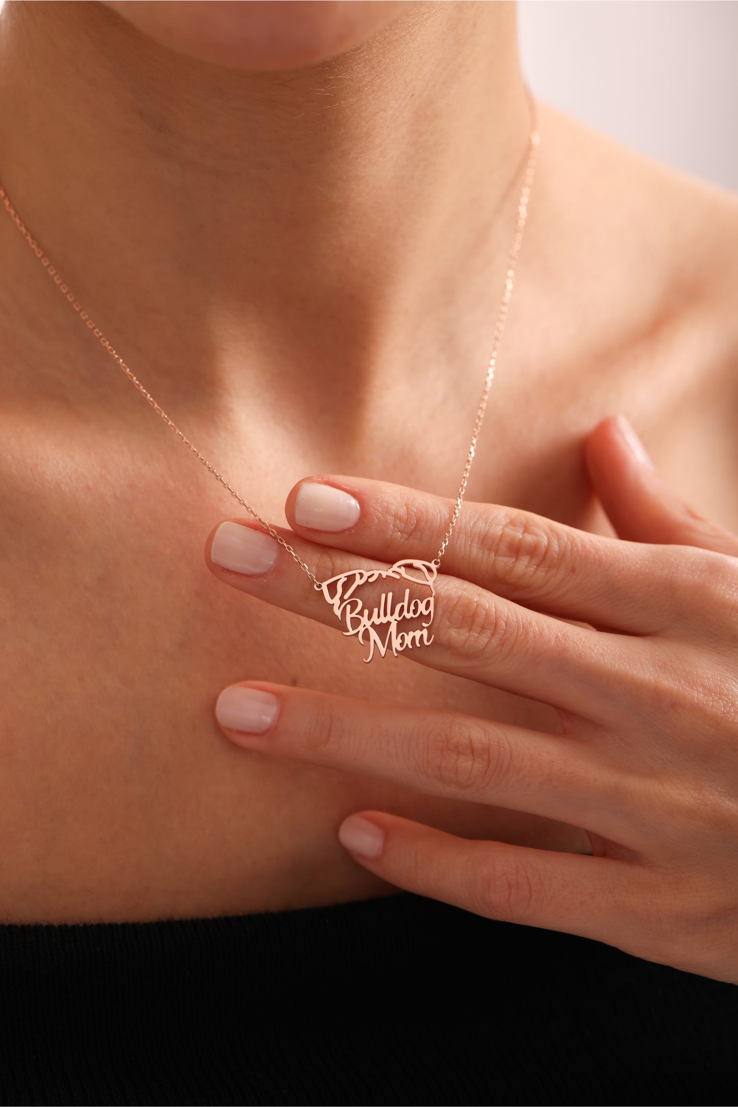 Dog Ear Name Necklace