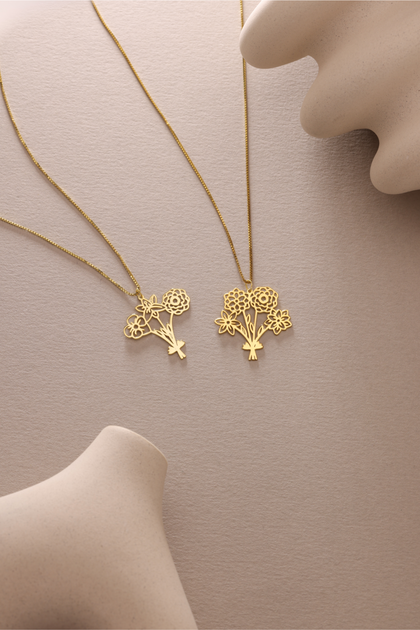 Bouquet Birthflower Necklace