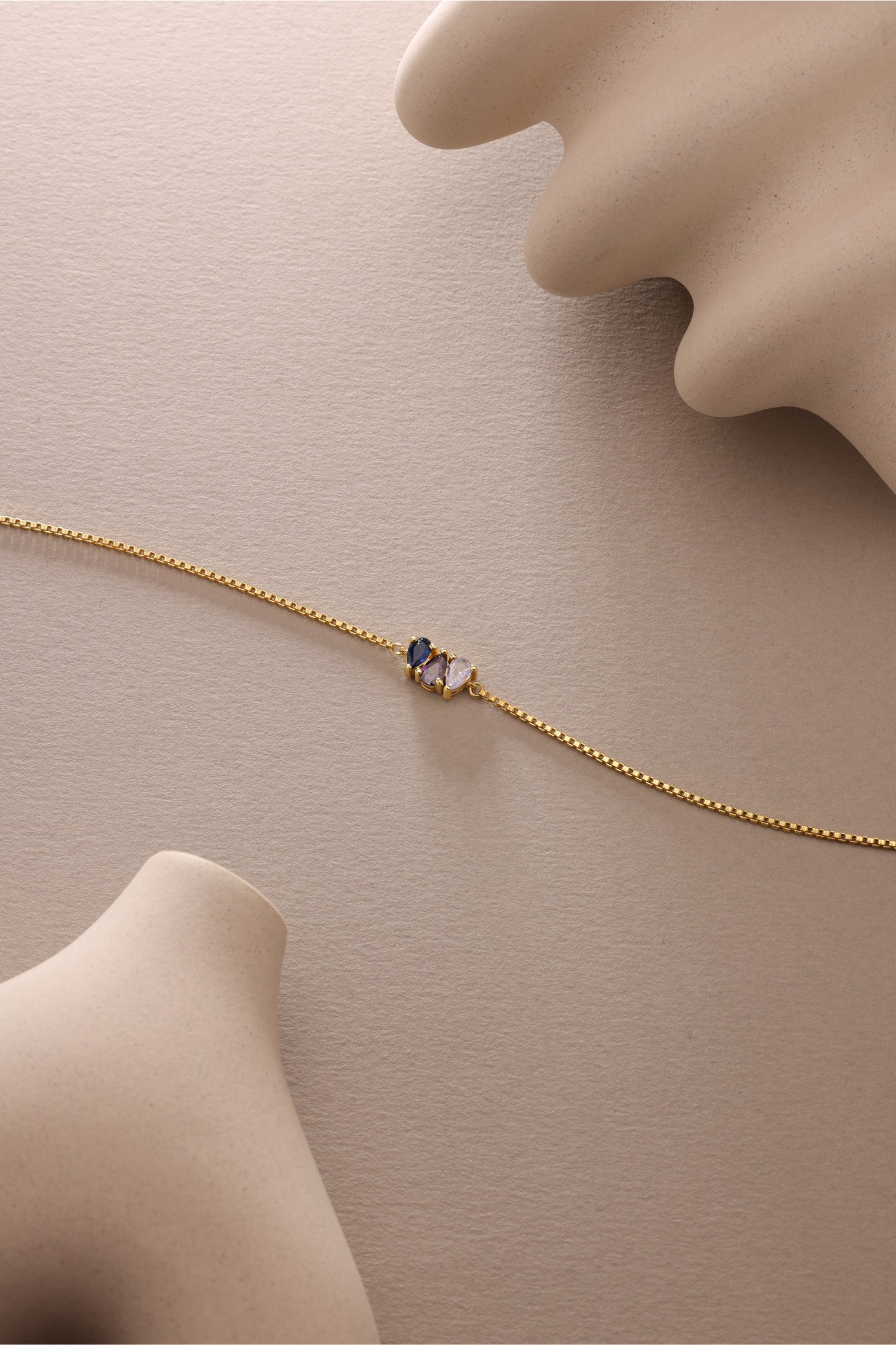 Teardrop Birthstone Bracelet