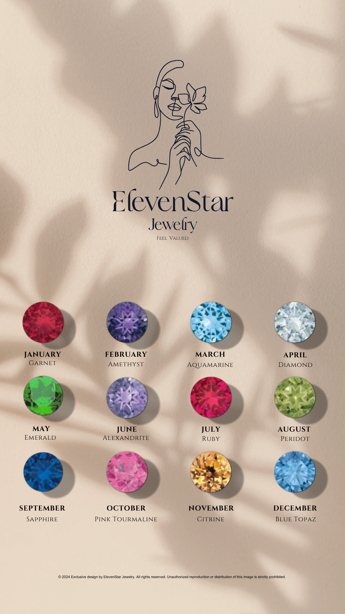 Baguette Birthstone Ring