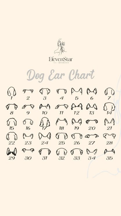 Dog Ear Name Necklace