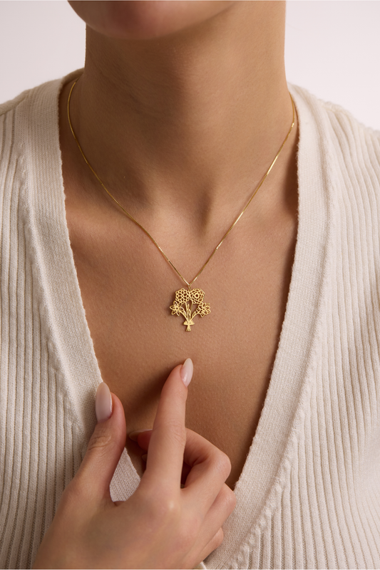 Bouquet Birthflower Necklace