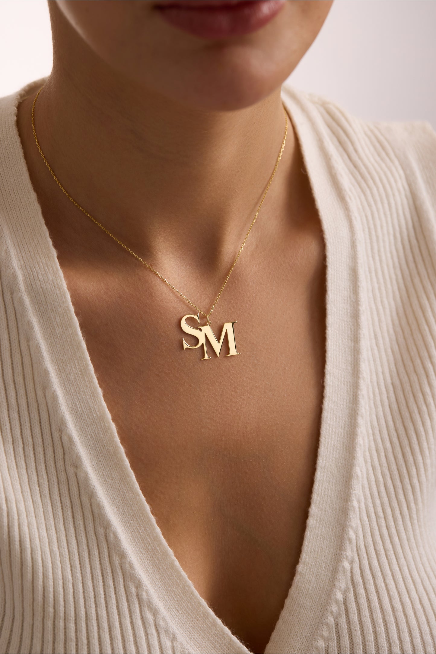 Couples Initial Necklace