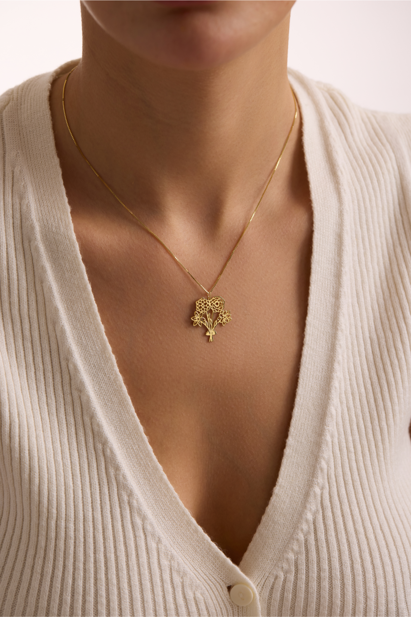 Bouquet Birthflower Necklace