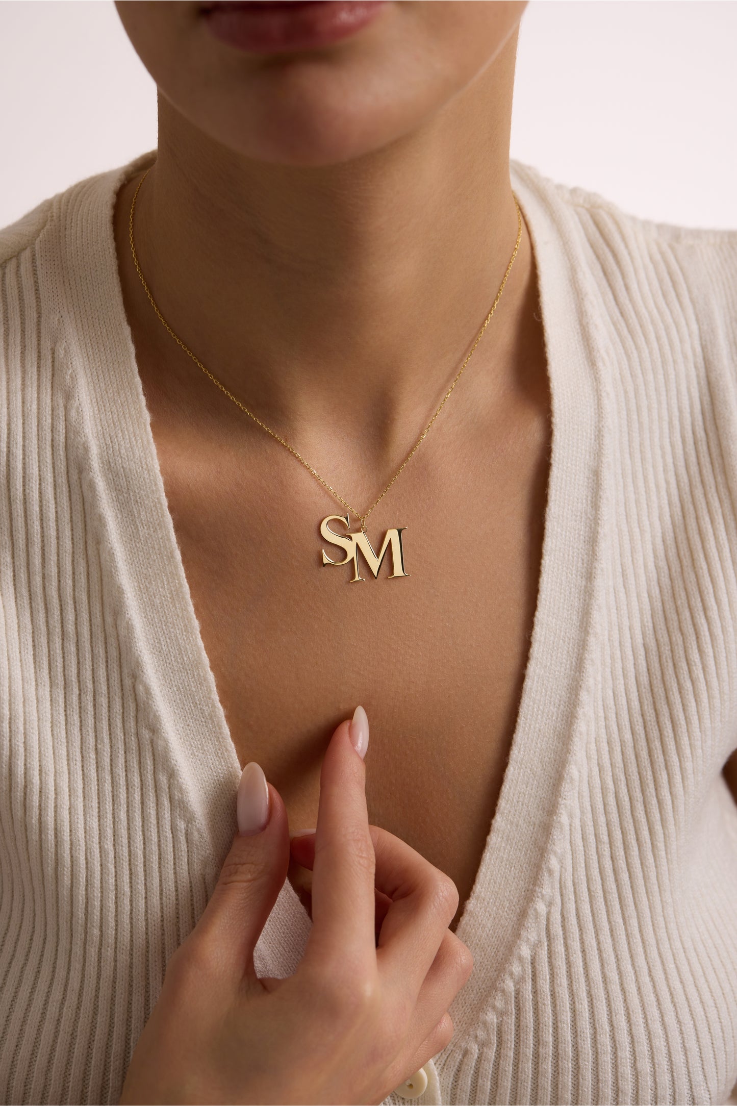 Couples Initial Necklace