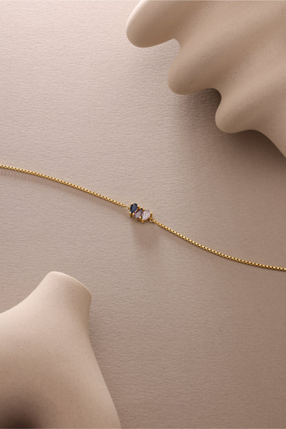 Teardrop Birthstone Bracelet