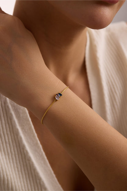 Teardrop Birthstone Bracelet