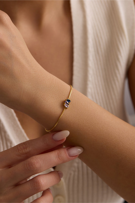 Teardrop Birthstone Bracelet