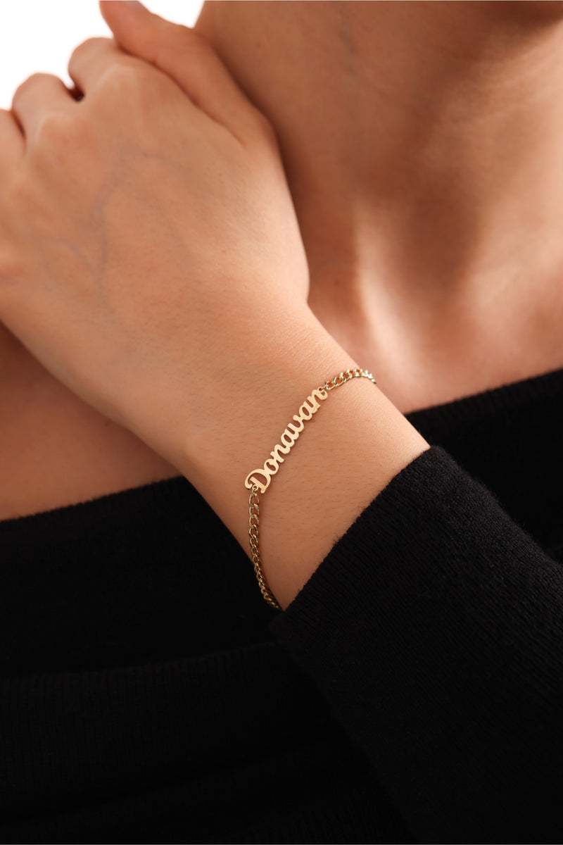 Gothic Name Bracelet