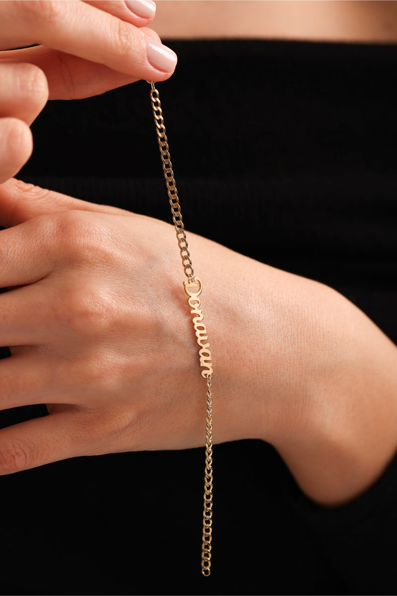 Gothic Name Bracelet