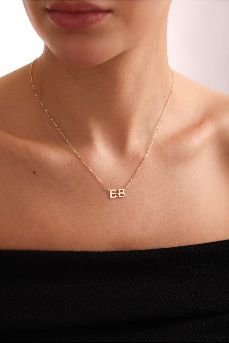 Dual Letter Necklace