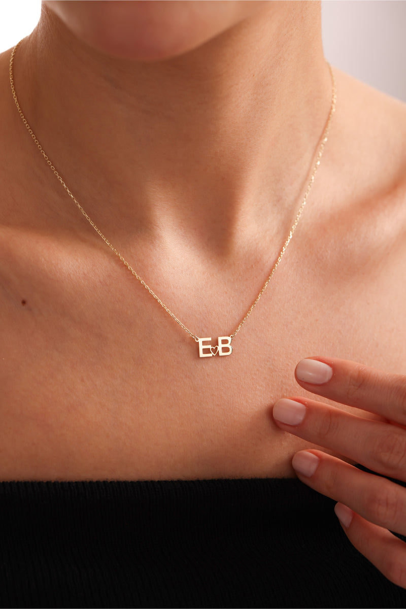 Dual Letter Necklace